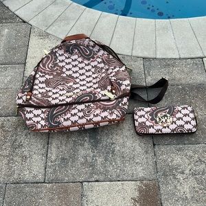MK backpack and wallet!!